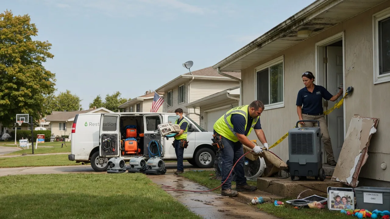 Water Damage Restoration in Mill Shoals, IL near me